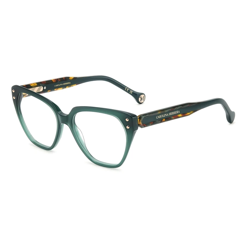 CAROLINA HERRERA Her 0223 Glasses, Green Green Havana, 52 for Women, Green Green Havana, UK 24