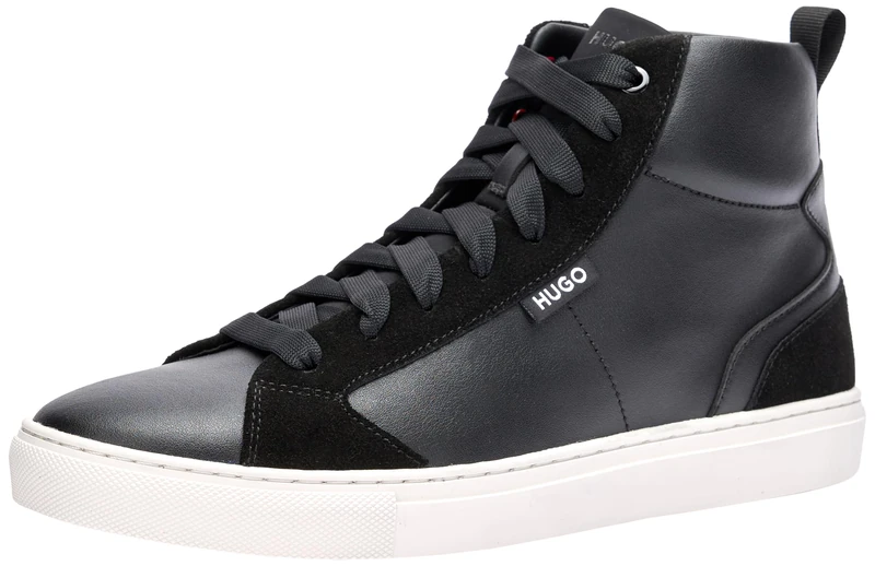HUGO Women's Morrie_Hito_pusd Sneaker, Black, 3 UK