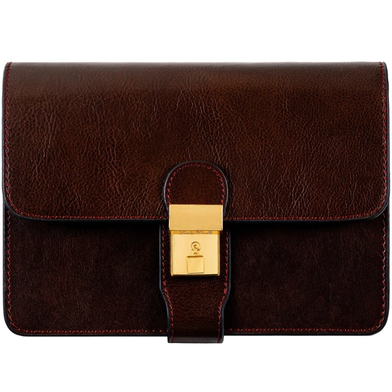 Time Resistance Leather Clutch for Men - Organizer Bag for Men - Wrist Bag