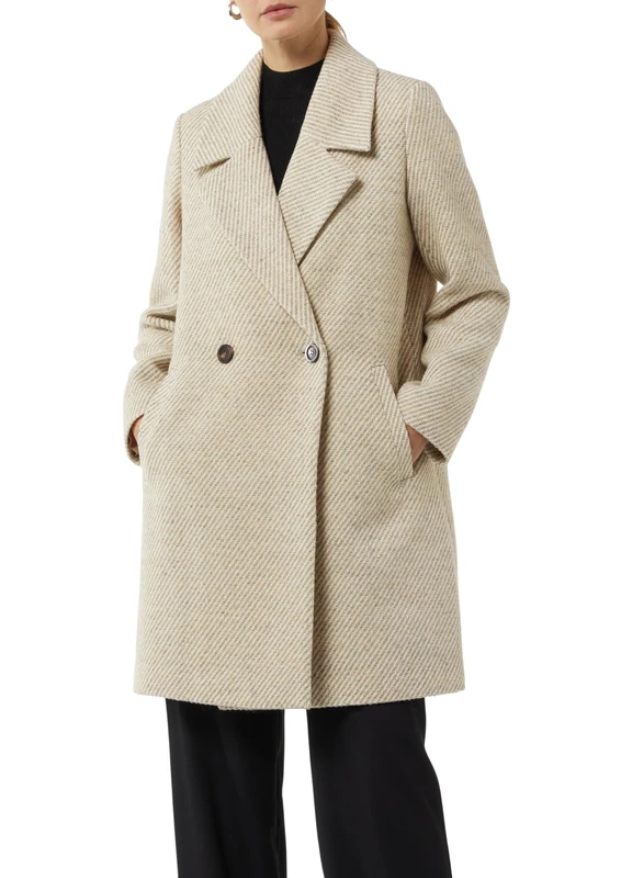 comma Women's 2151113 Twill Coat, 81G0, 44