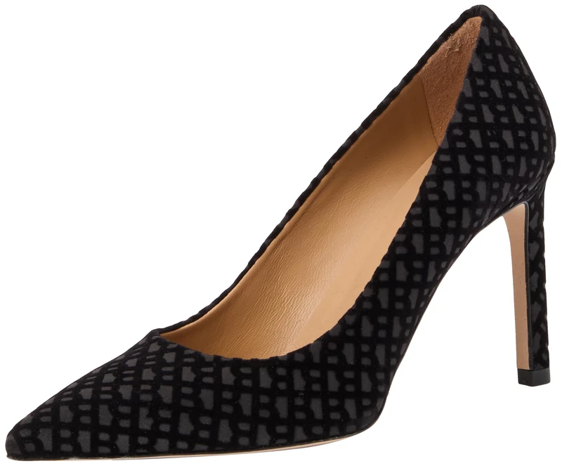 BOSS Women's Janet_Pump90_BBFLKST Pump, Black, 4 UK