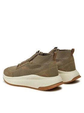 BOSS Women's TTNM EVO_Slon_kn Sneaker, Medium Brown, 10 UK