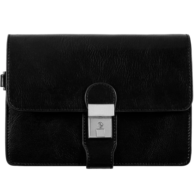 Time Resistance Leather Clutch for Men - Organizer Bag for Men - Wrist Bag