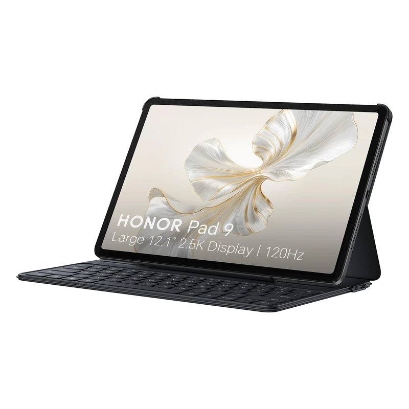 HONOR Pad 9, 12.1-inch Wi-Fi Tablet with Keyboard, 8GB+256GB, 120Hz 2.5K Eye Protection Display, 8 Speakers, Android 13, Space Grey