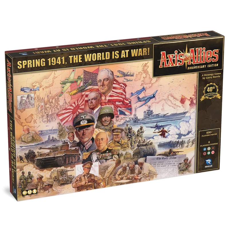Renegade Game Studios Axis & Allies: Anniversary Edition – 40th Anniversary WWII Strategy Board Game, Deluxe Edition with Huge 24"x46" Map, 672 Miniatures, 2-6 Players, Ages 12+ - Image 1