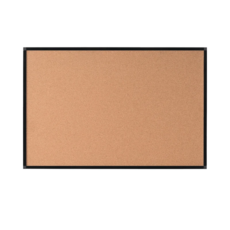 Bi-Office New Generation A9 Notice Board - 900x600mm - Cork Surface, Black Aluminium Frame
