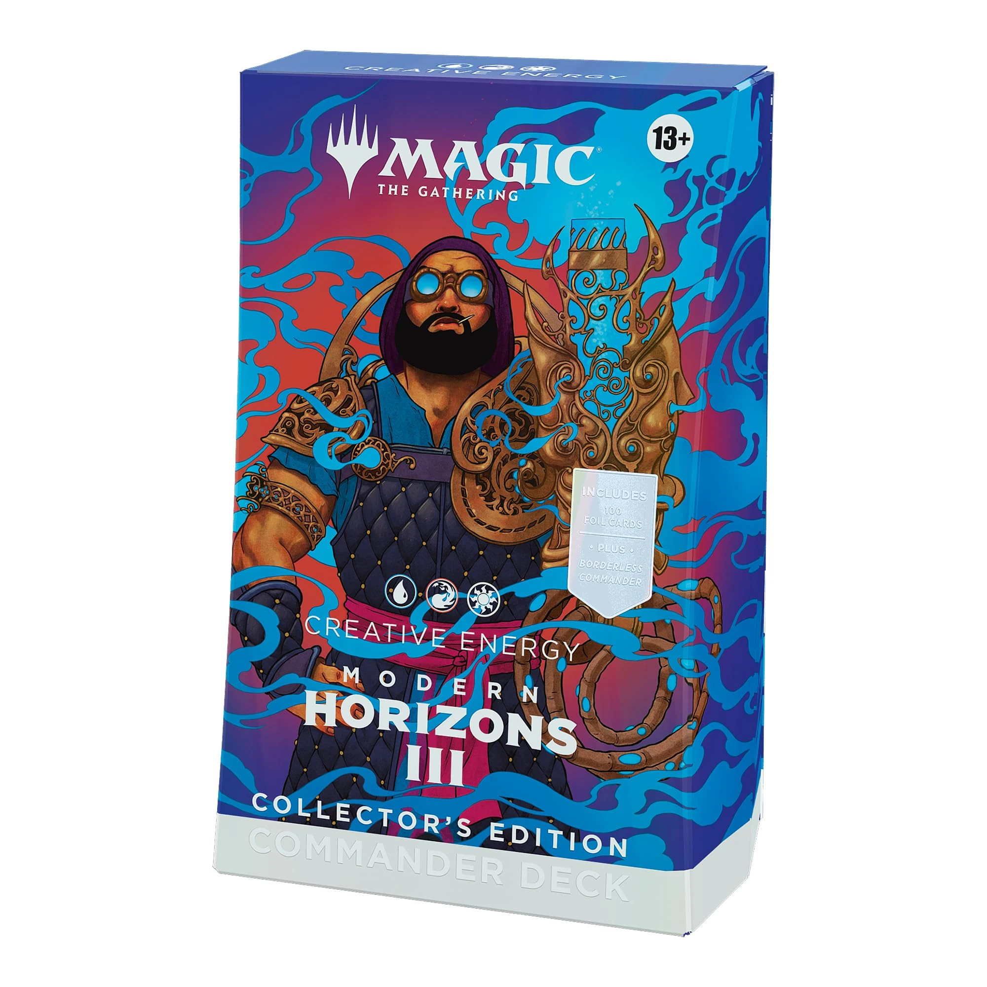 Magic: The Gathering Modern Horizons 3 Commander Deck: Collector’s Edition - Creative Energy (100-Card Ripple Foil Deck, 2-Card Collector Booster Sample Pack + Accessories) (English Version)