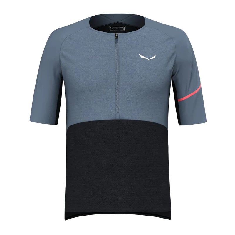 Salewa Vento Merino Half Zip T-Shirt Men, Blue, M