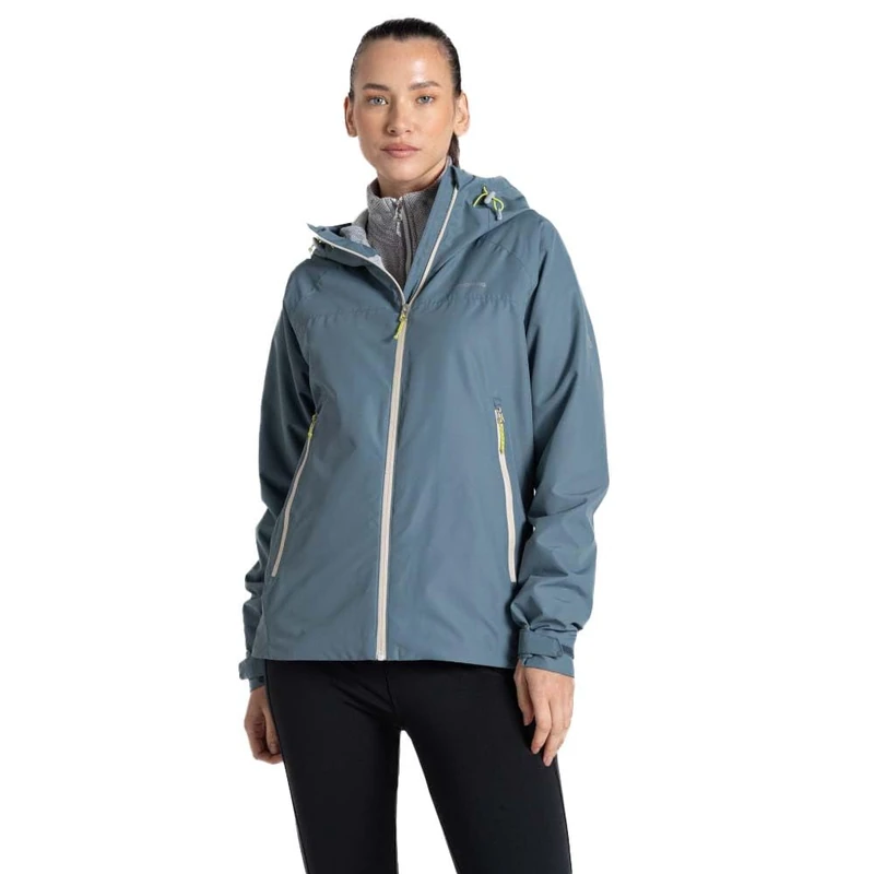 Craghoppers Womens Vanth Breathable Waterproof Shell Jacket, Storm Grey, 8 EU