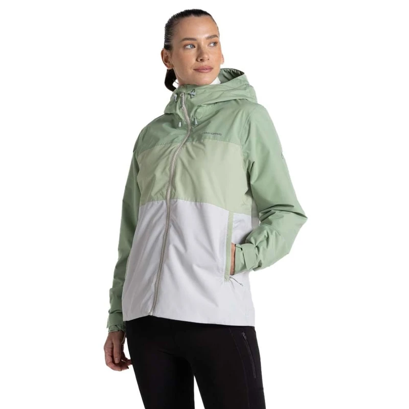 Craghoppers Womens Kora Breathable Waterproof Jacket, DpBdG/BG/Lgy, 16 EU