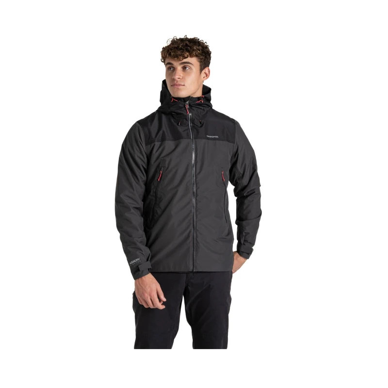 Craghoppers Men's Vanth Waterproof Jacket DofE Award Approved Hiking Coat M Black