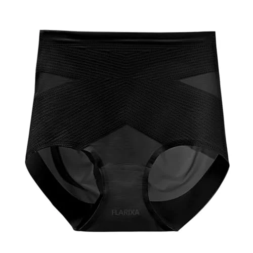 CBLdF Underwear Women Seamless Panties For Women High Waist Tummy Control Underwear Butt Lifter Underpants-Black-Shaper-L-1Pc