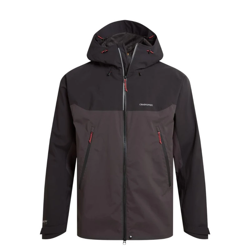 Craghoppers Mens Diggory Stretch Waterproof Jacket (S) (Black/Black Pepper)