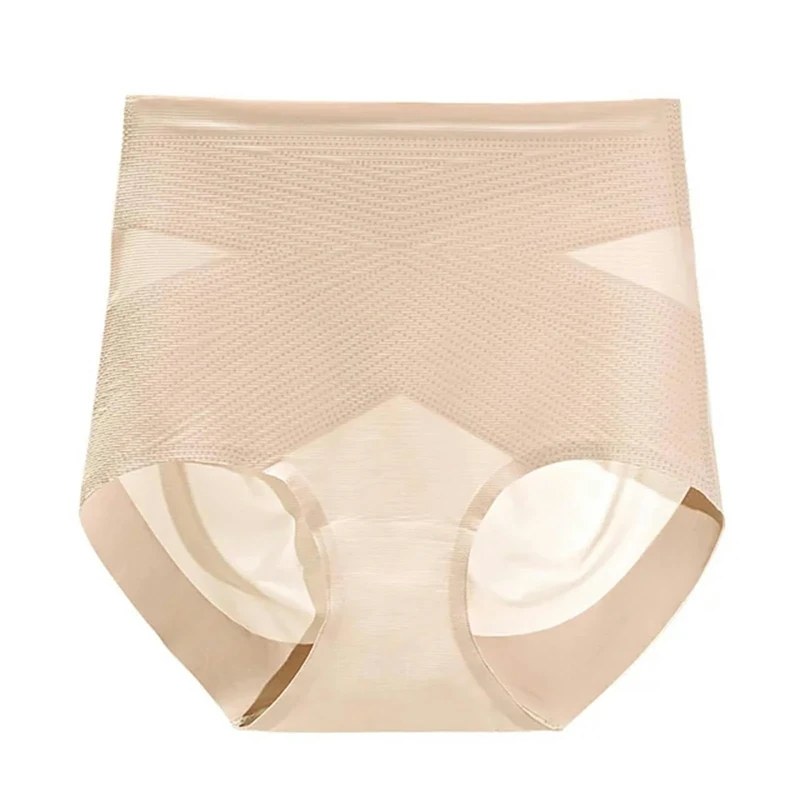CBLdF Underwear Women Seamless Panties For Women High Waist Tummy Control Underwear Butt Lifter Underpants-Beige-Shaper-L-1Pc