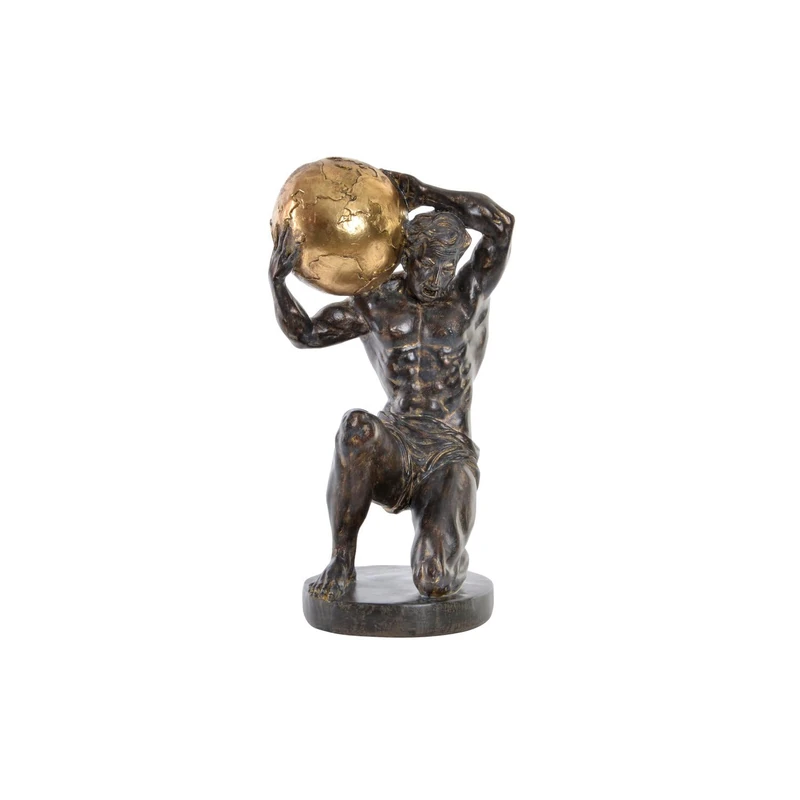 Figure Resin 23 x 19 x 42 cm Man Envejecido Black