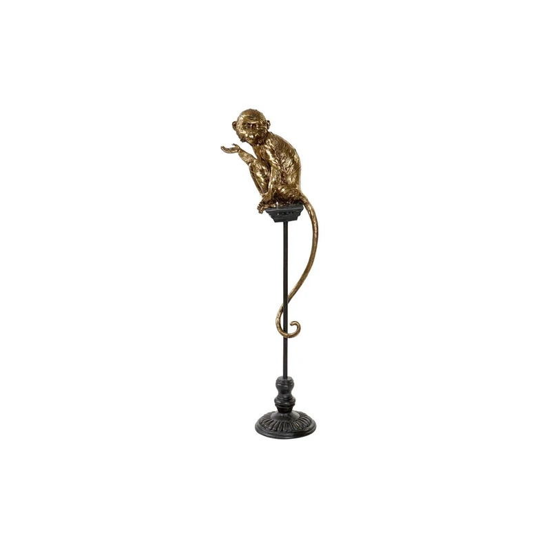 Resin Metal Figure 32 x 21 x 105 cm Mono Envejecido