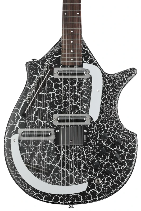 DANELECTRO BIG SITAR - BLACK CRACKLE