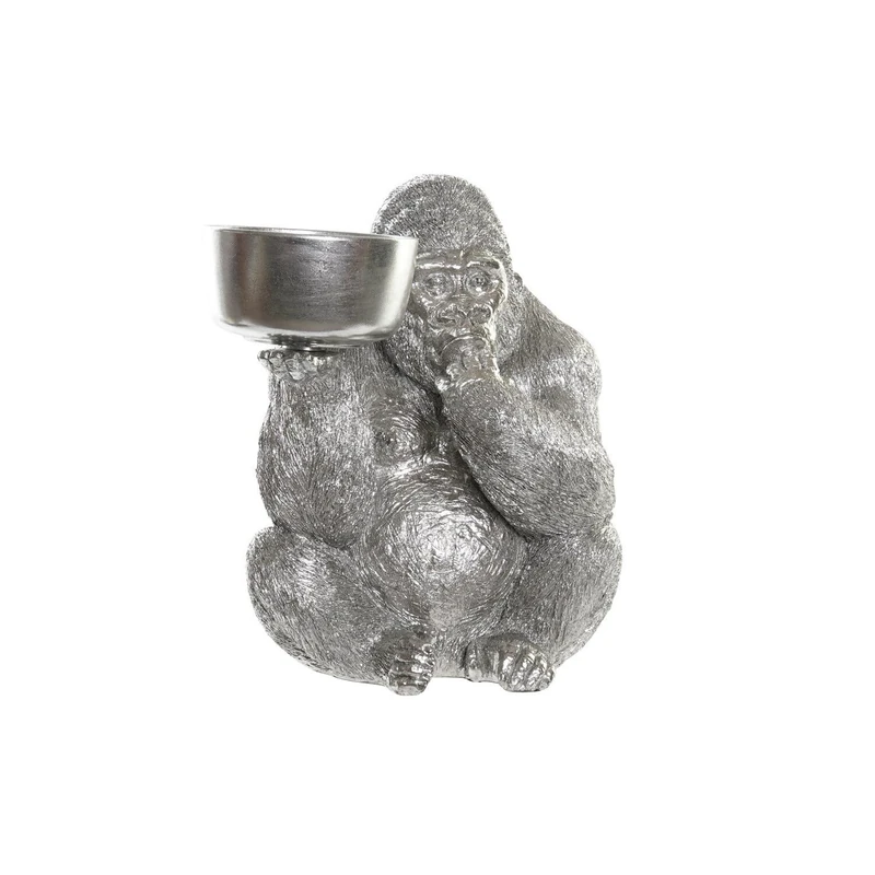 Resin Figure 32 x 26.5 x 36 Gorila Plateado