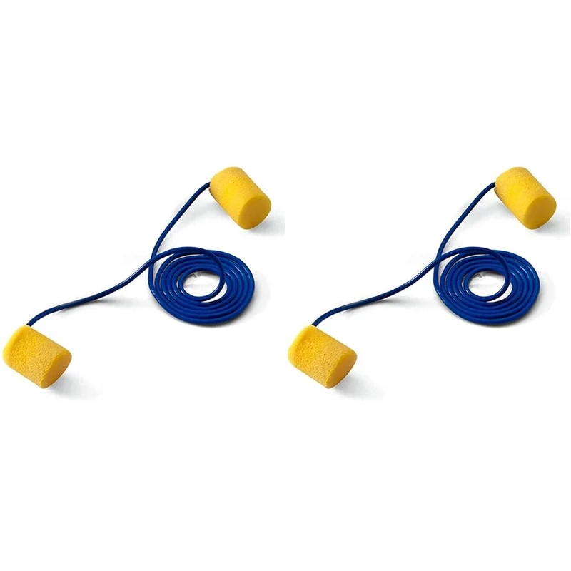 3M E-A-R Classic Earplugs, 29 dB, Corded, 100 Pairs/Box, CC-01-001 (Pack of 2)