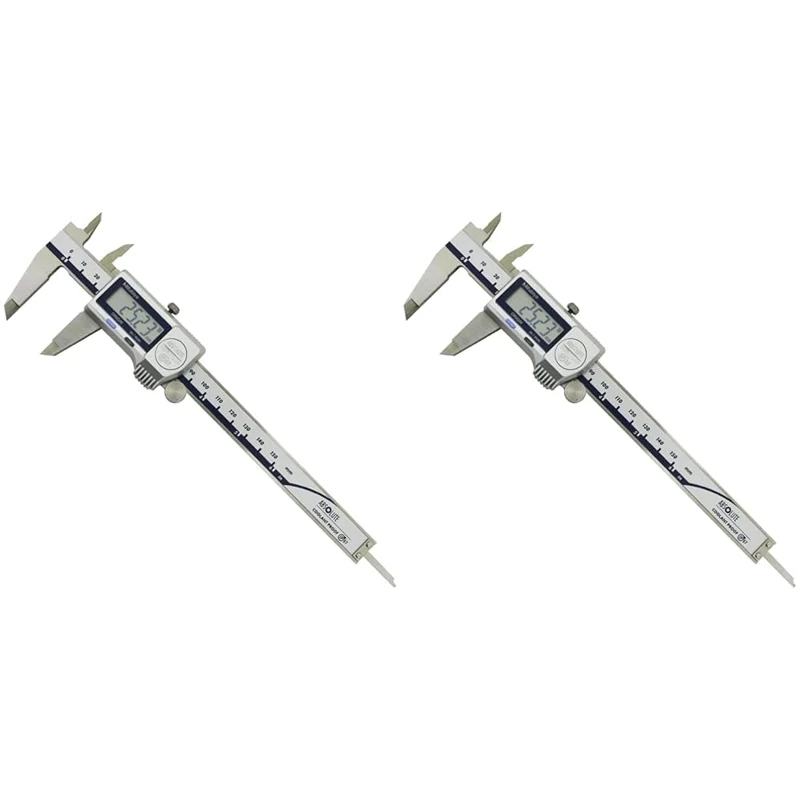 Mitutoyo 500-752-20, Digimatic Caliper, 0-6", IP67, 0005" 0/01 mm No SPC (Pack of 2)