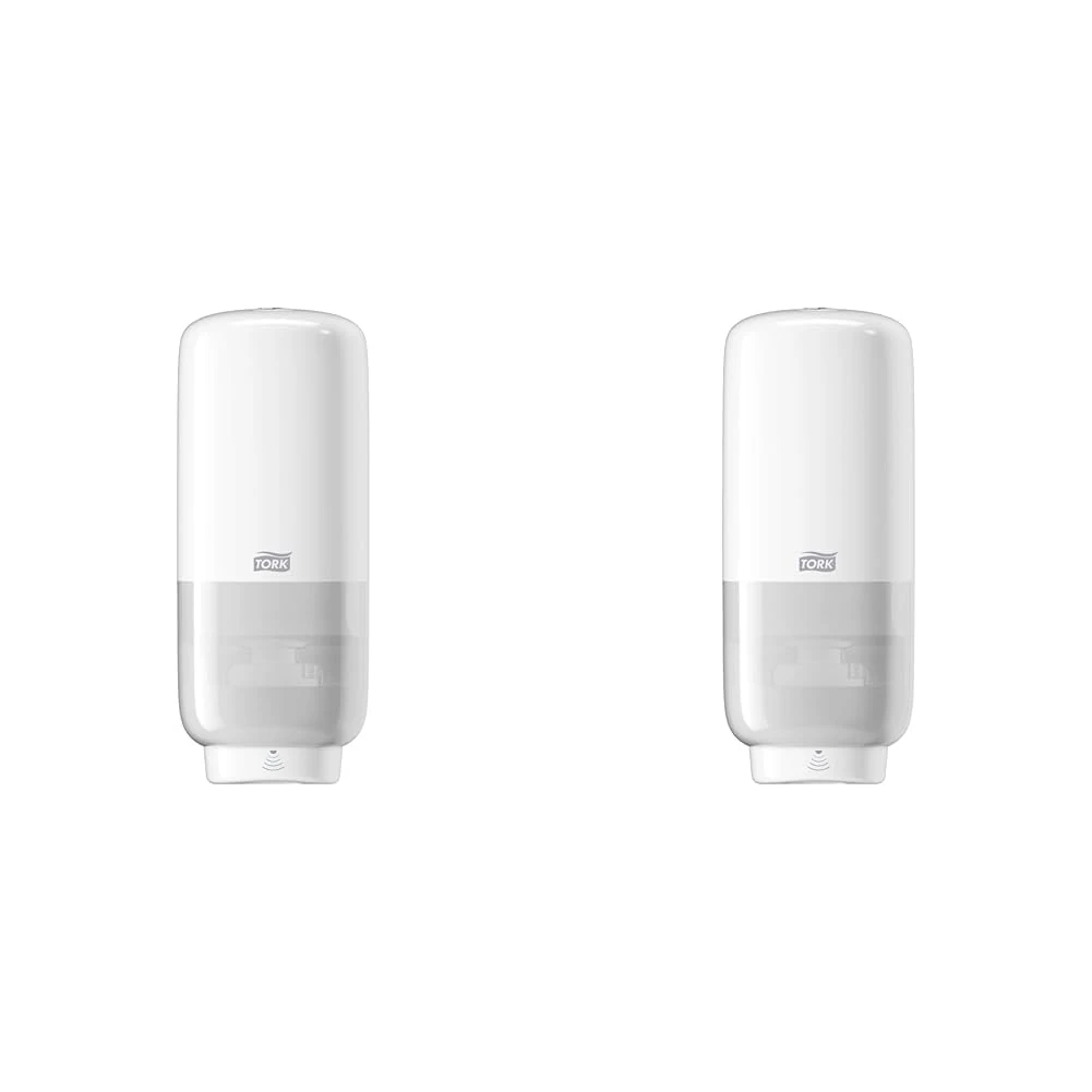 Tork Sensor Seifenspender Wandmontage für Schaumseife und Schaum-Händedesinfektion, Elevation - 561600 - S4 Spender-System für berührungslose Seifenentnahme, weiß (Pack of 2)