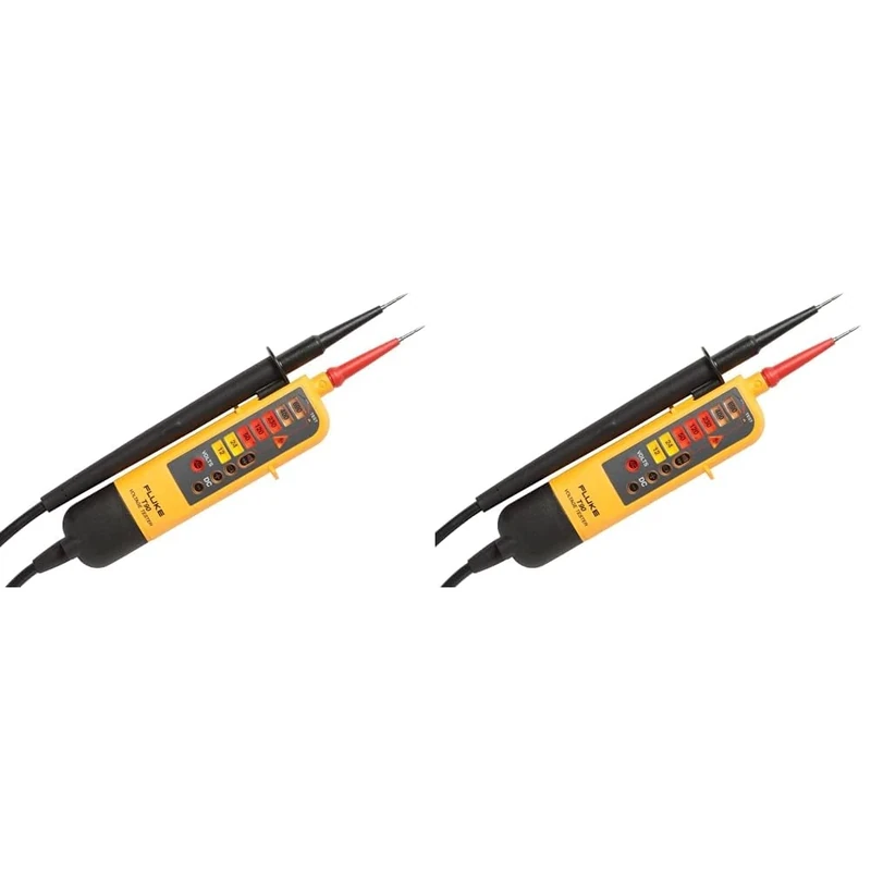 Fluke T90 Voltage & Continuity Tester, Yellow (Pack of 2)