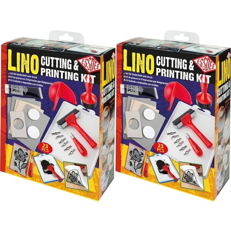 ESSDEE Lino Cutting & Printing Kit (23 Pieces) (Pack of 2)