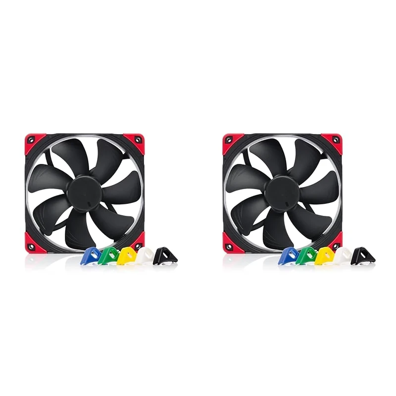 Noctua NF-A14 PWM chromax.black.swap, Premium Quiet Fan, 4-Pin (140mm, Black) (Pack of 2)