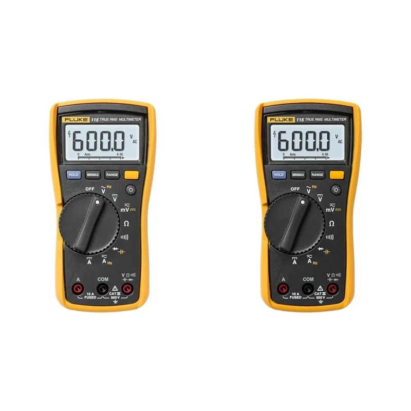 Fluke Industrial 115 True Rms Multimeter (Pack of 2)