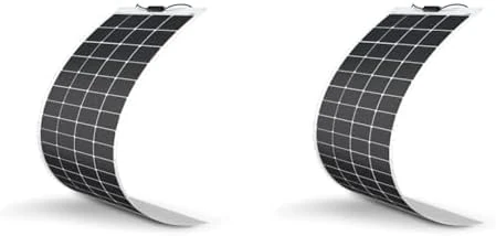 Renogy 200W Flexible Solar Panel, 12V Lightweight Monocrystalline Solar Panel for Motorhome, Caravan, Camper, Boats, Roofs, Uneven Surfaces, Off-Grid System (Pack of 2)