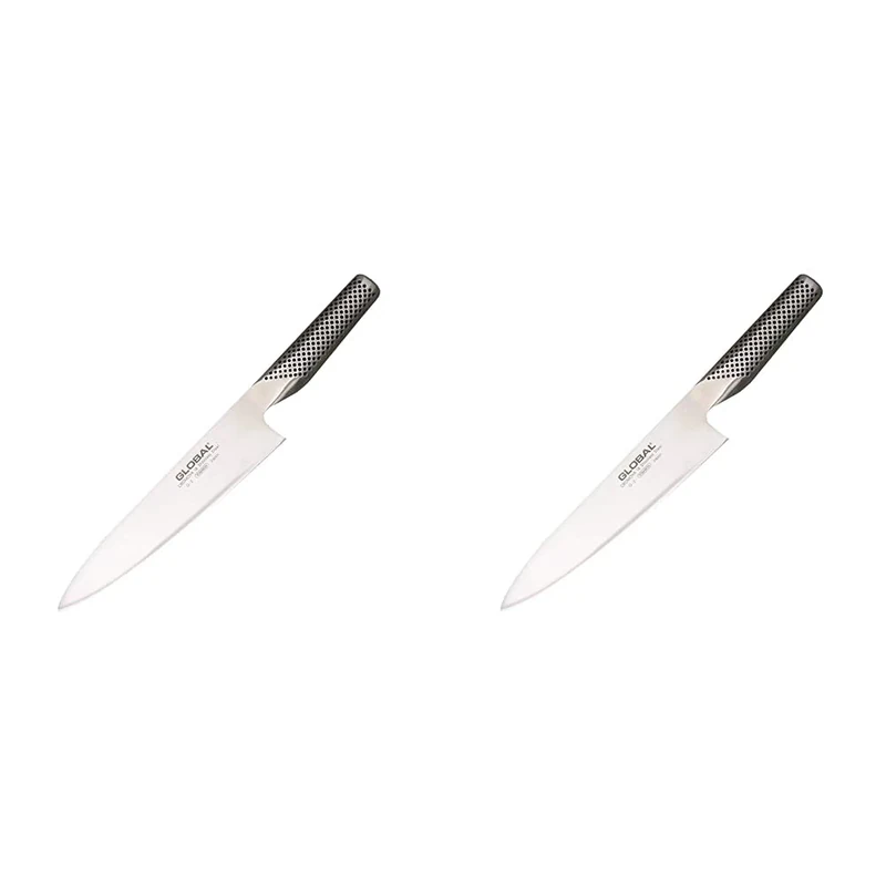 Global G-2 Cook’s Knife with 20cm Blade, CROMOVA 18 Stainless Steel (Pack of 2)