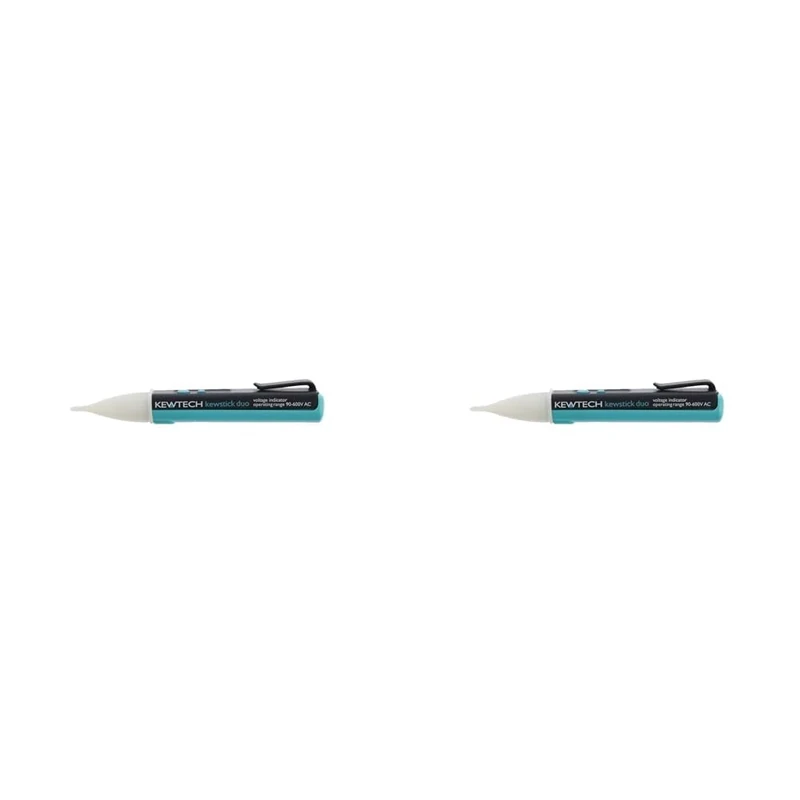 Kewtech KEWSTICKDUO Voltage Tester Pen Volt Stick with Dual Sensitivity CAT IV Rated, Pack of 2