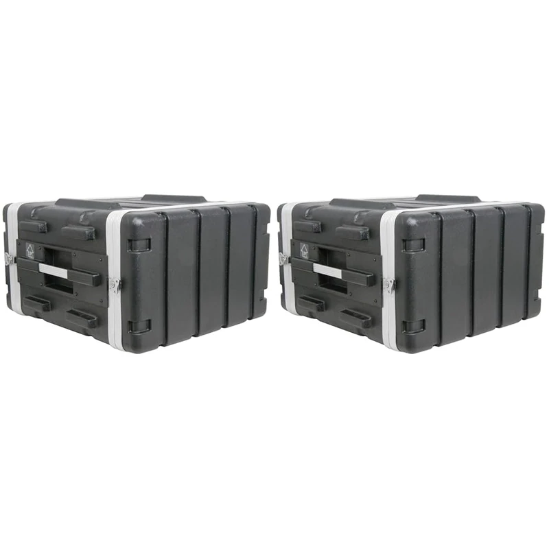 Pulse ABS-6U 19 Inches Rack ABS Flight Case, 6U (Pack of 2)