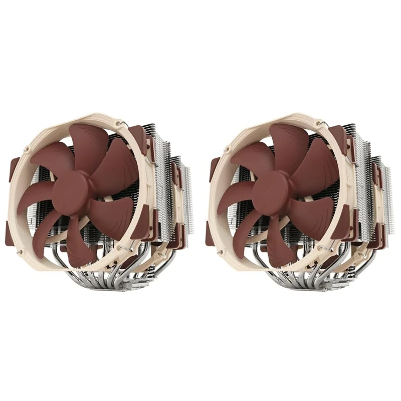 Noctua NH-D15 SE-AM4, Premium Dual-Tower CPU Cooler for AMD AM4 (Brown) (Pack of 2)