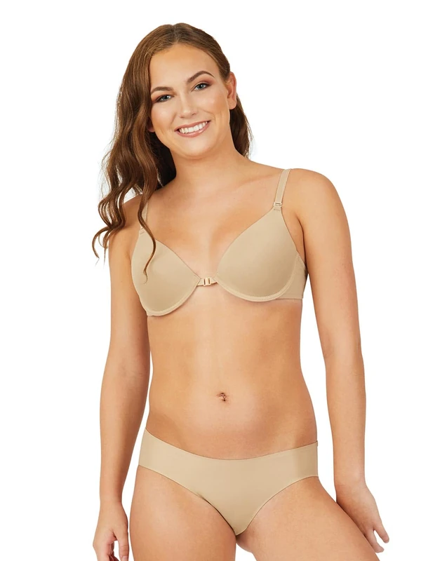 Capezio Underwire Minimal Show Bra, Nude, 34DD, Nude, UK 8