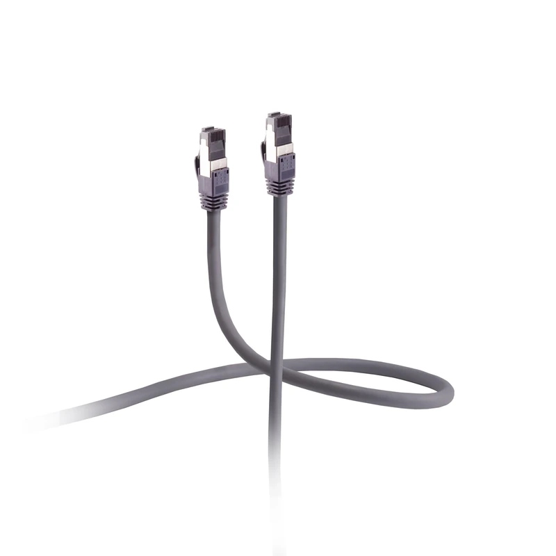 Patchkabel Flexline Cat. 6A Armored (Trittfest), U/FTP, hochflexibel, Grey, 15 m Brand