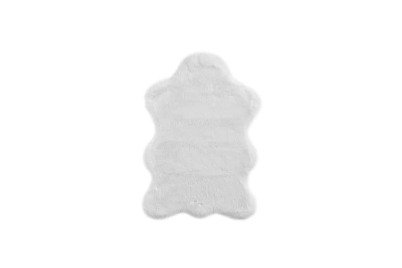 -LUXOR- living Coste Faux Fur Fluffy Rug Bedroom – Ideal for Use as Bed Rug Bedroom Set of 2 55 x 80 cm White
