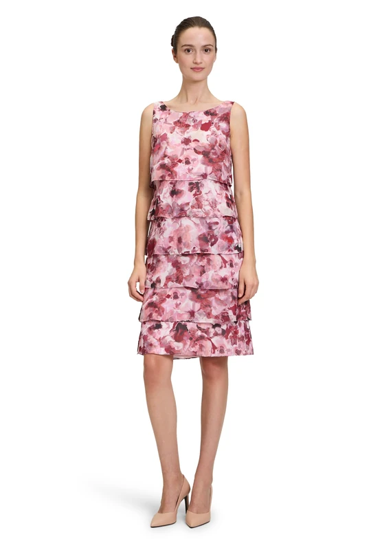 Vera Mont Women's Cocktail Dress, Dark red/red, 10