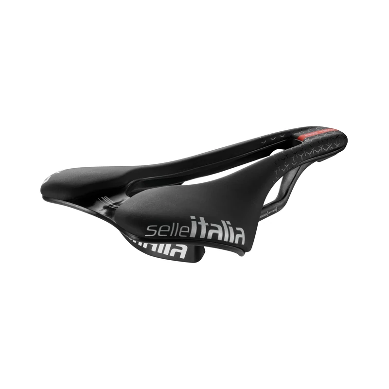 Selle Italia SLR Boost PRO Team Kit Carbon Superflow - Lightweight Road Bike Saddle with Carbon Rails, Superflow Technology, Ergonomic Design - Size L3, Black