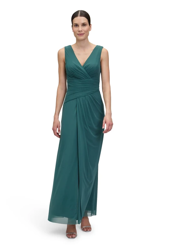 Vera Mont Women's Evening Dress, Dark Emerald, 10 - Image 1