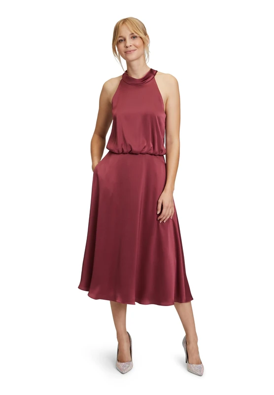 Vera Mont Women's Cocktail Dress, Velvet Red, 16
