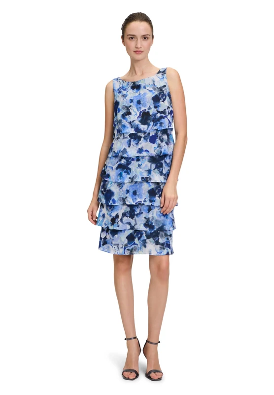 Vera Mont Women's Cocktail Dress, Dark Blue/Blue, 18