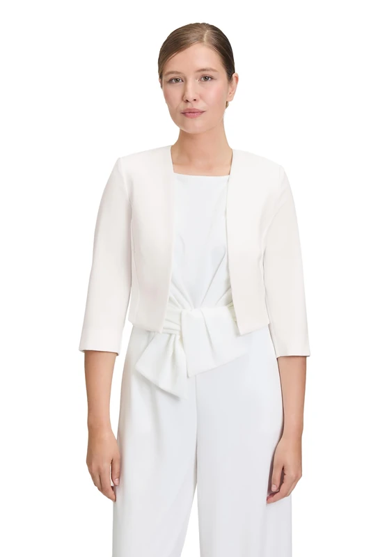 Vera Mont Women's Bolero Blazer, Off-White, 24