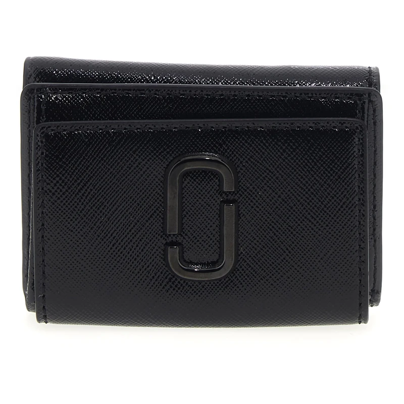 MARC JACOBS Women's The MINI Trifold Wallet, Schwarz