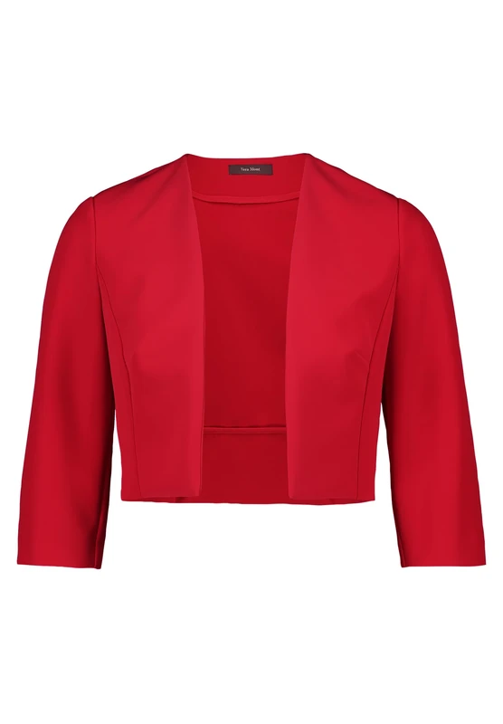 Vera Mont Women's Box Pleat Bolero Jacket, Red Rose, 14