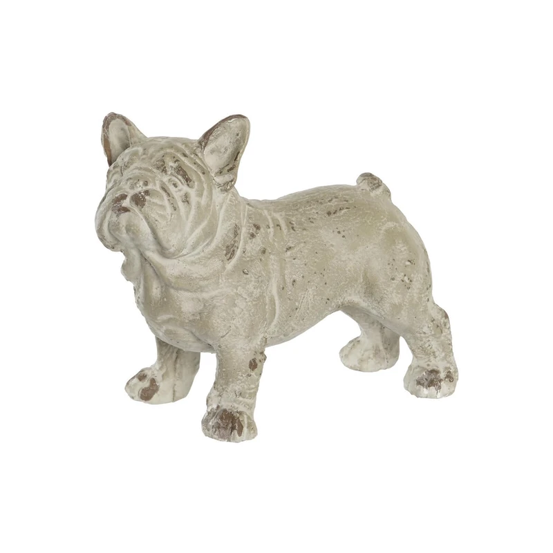Resin Figure 19 x 39 x 28.5 Perro Envejecido Gris