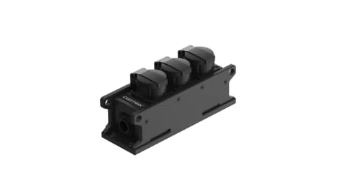 IP54 Power Strip, 3X Schuko Type E with powerCON® TRUE1® Top In and out Brand BELRAM