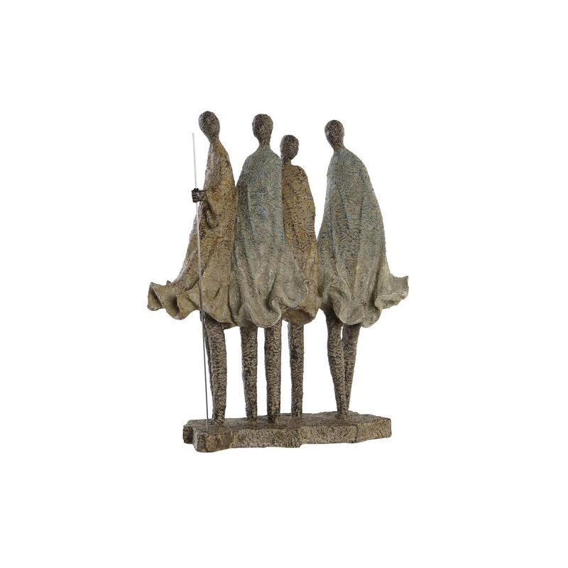 Resin Figure 33.5 x 14.5 x 41 cm Africanas Multicoloured