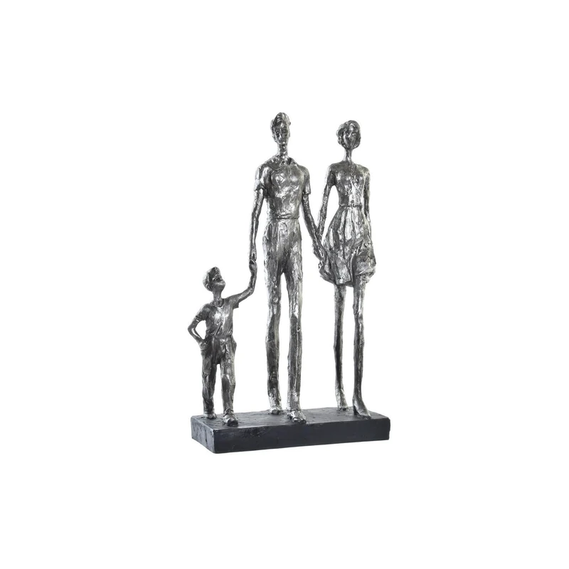 Resin Figure 26 x 11.5 x 41.5 cm Family Plateado