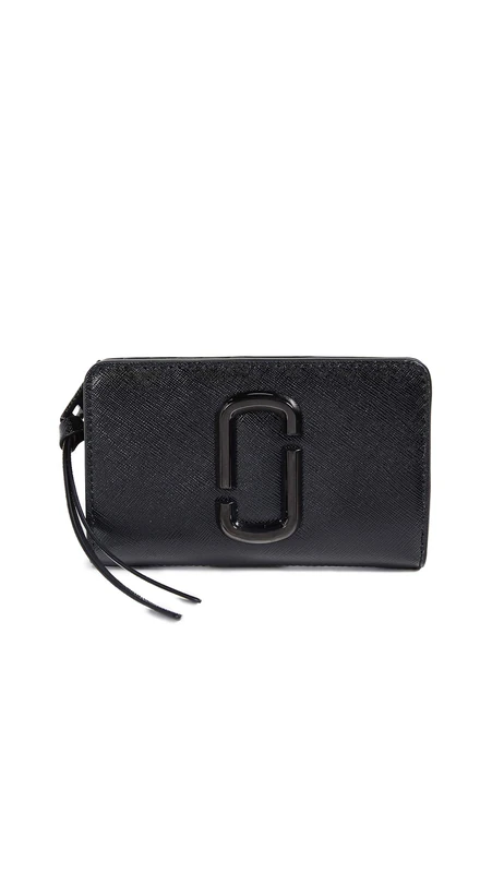 MARC JACOBS Women's The Slim Bifold Bag, Schwarz